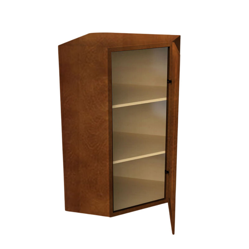 Load image into Gallery viewer, WDC2442 Diagonal Wall Cabinet 1 Door 24&quot; W x 42&quot; H x 12&quot; D
