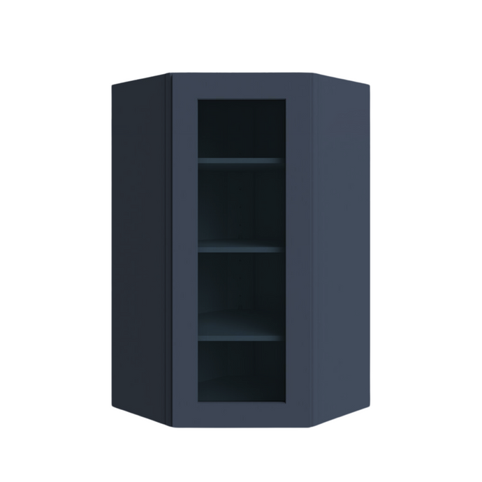 Diagonal Wall Cabinet 1 Glass Door 24