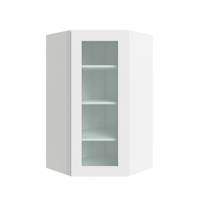 Diagonal Wall Cabinet 1 Glass Door 24