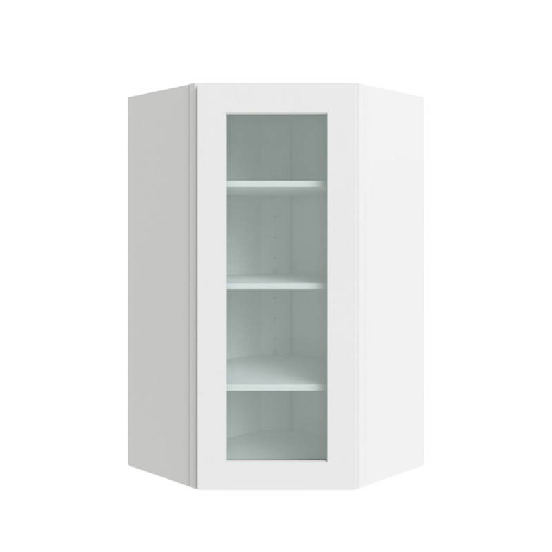 Load image into Gallery viewer, Diagonal Wall Cabinet 1 Glass Door 24&quot; W x 30&quot; H x 12&quot; D
