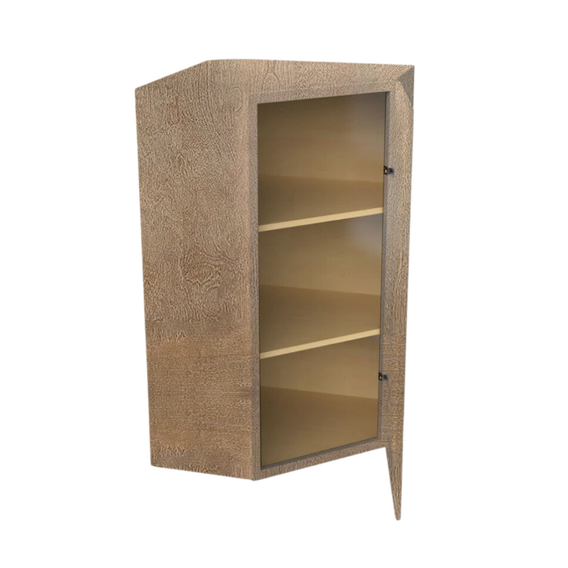 Load image into Gallery viewer, WDC2442 Diagonal Wall Cabinet 1 Door 24&quot; W x 42&quot; H x 12&quot; D
