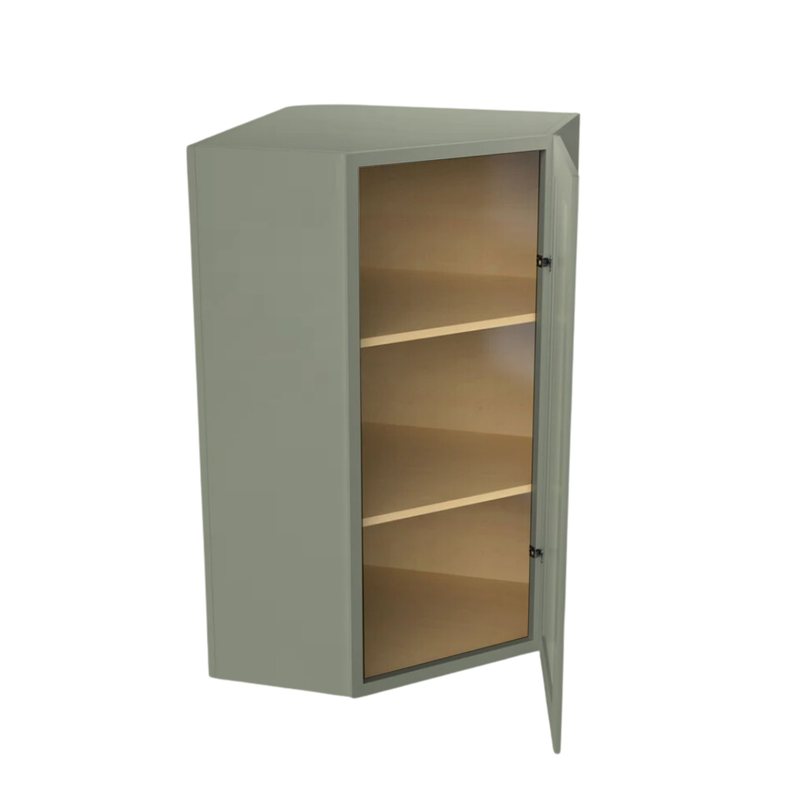 Load image into Gallery viewer, WDC2442 Diagonal Wall Cabinet 1 Door 24&quot; W x 42&quot; H x 12&quot; D
