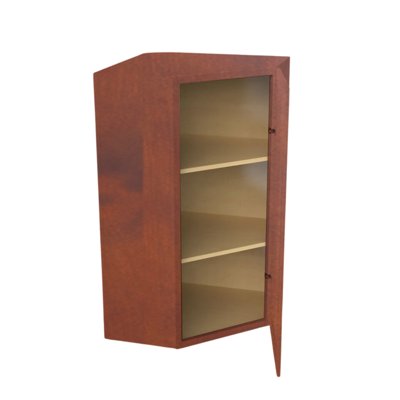 Load image into Gallery viewer, WDC2442 Diagonal Wall Cabinet 1 Door 24&quot; W x 42&quot; H x 12&quot; D
