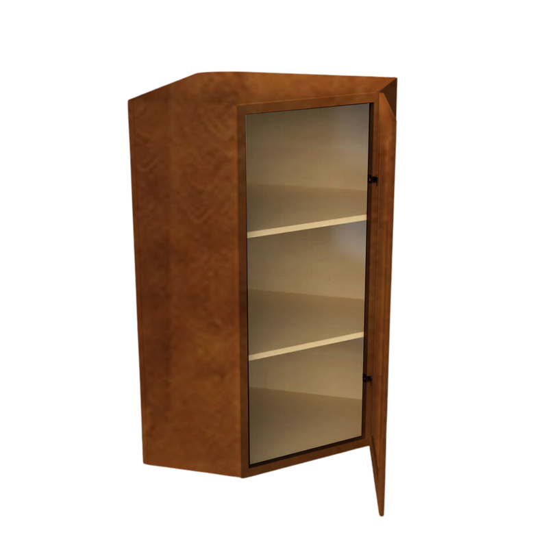 Load image into Gallery viewer, WDC2442 Diagonal Wall Cabinet 1 Door 24&quot; W x 42&quot; H x 12&quot; D
