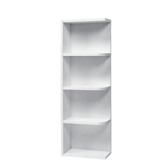 WES930 Wall End Shelf, Clipped Shelves 9" W x 30" H x 12" D