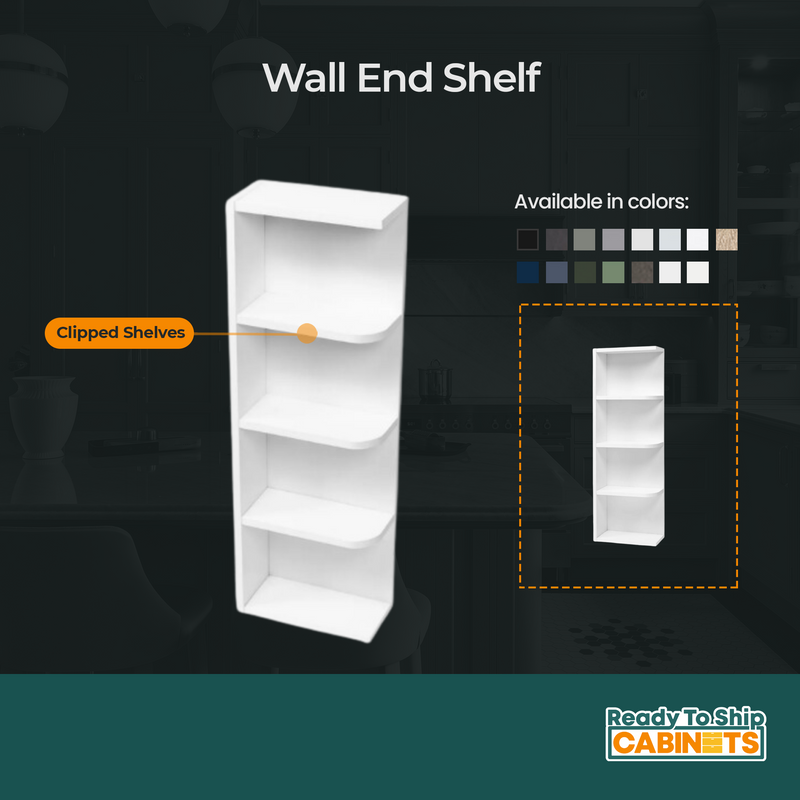 Load image into Gallery viewer, WES930 Wall End Shelf, Clipped Shelves 9&quot; W x 30&quot; H x 12&quot; D
