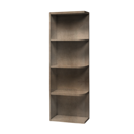 WES930 Wall End Shelf, Clipped Shelves 9" W x 30" H x 12" D