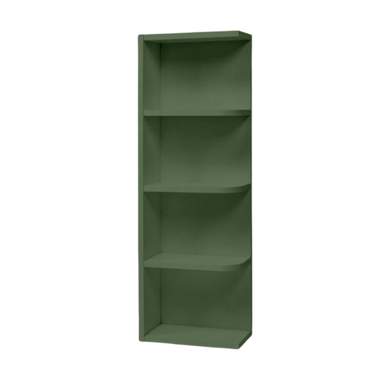 WES930 Wall End Shelf, Clipped Shelves 9" W x 30" H x 12" D