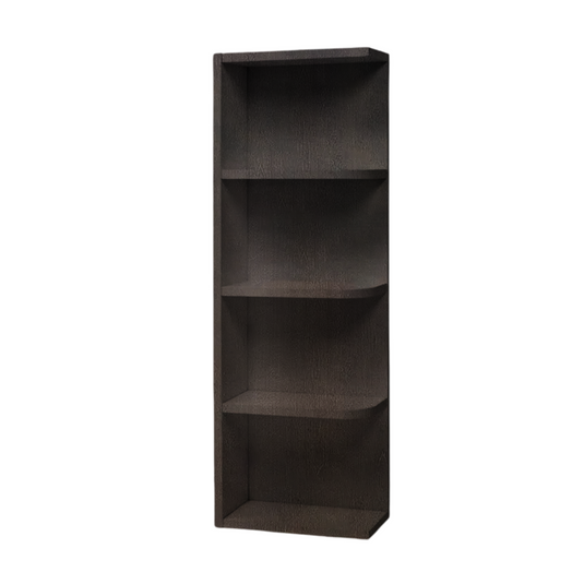 WES930 Wall End Shelf, Clipped Shelves 9" W x 30" H x 12" D