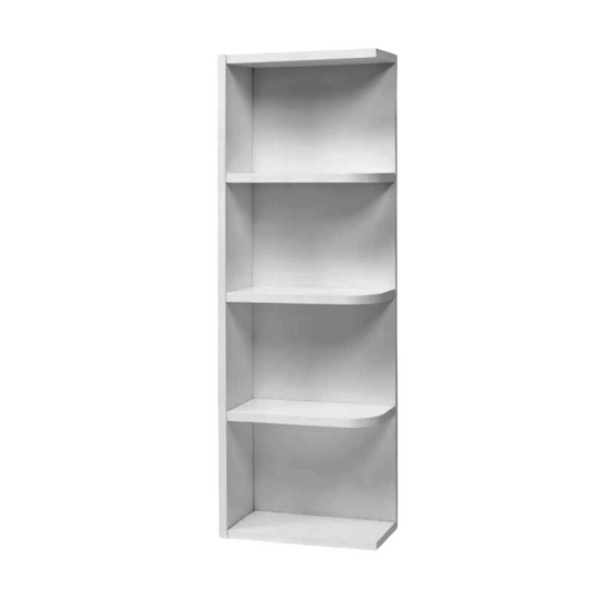 WES930 Wall End Shelf, Clipped Shelves 9" W x 30" H x 12" D