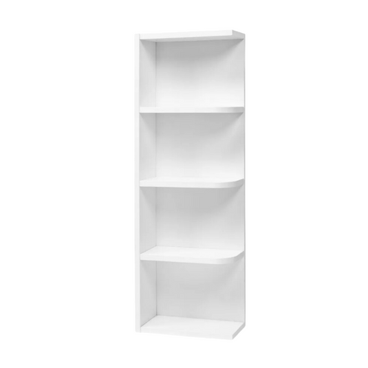 WES930 Wall End Shelf, Clipped Shelves 9" W x 30" H x 12" D