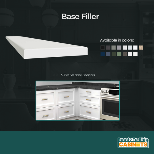 Base Cabinet Filler, 42L X 3W x 34.5D inch