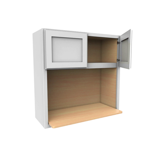 Wall Microwave Cabinet 2 Doors, 27" W x 30" H x 16" D