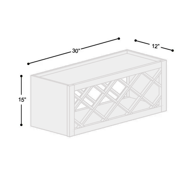 Load image into Gallery viewer, Wall Wine Rack, Kitchen Wine Cabinet, 30W x 15H x 12D inch
