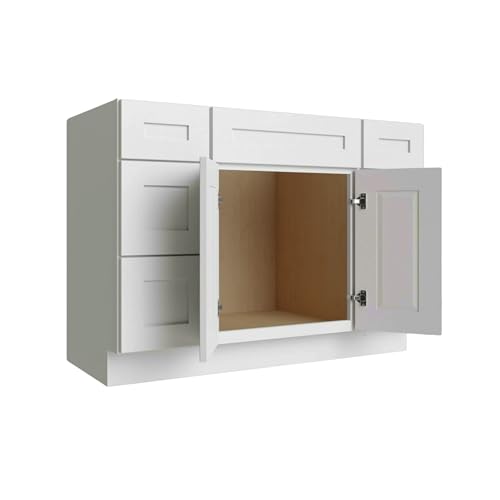 Vanity Sink Base Cabinet 3 Drawers Left, 3 Drawers Right 60