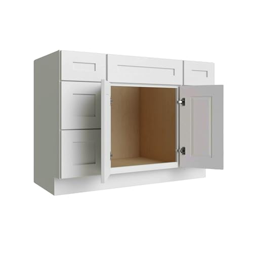 Load image into Gallery viewer, Vanity Sink Base Cabinet 3 Drawers Left, 3 Drawers Right 60&quot; W x 34.5&quot; H x 21&quot; D
