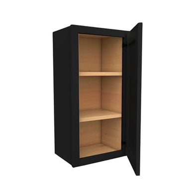 W0936 Soft Edge 1 Door Wall Cabinet with 2 Shelves, 9W x 36H x 12D inch