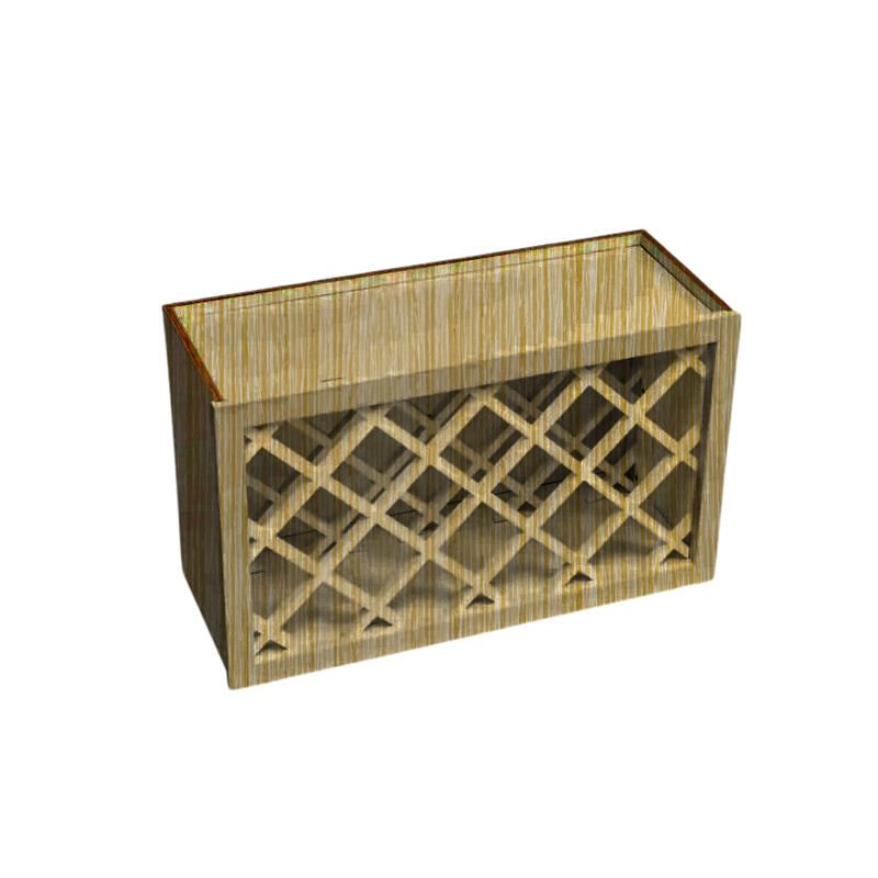 Load image into Gallery viewer, Wall Wine Rack, Kitchen Wine Cabinet, 30W x 15H x 12D inch
