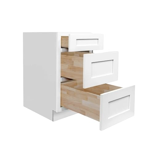 Load image into Gallery viewer, Vanity Drawer Base Cabinet, 3 Drawers 24&quot; W x 34.5&quot; H x 21&quot; D
