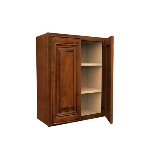 Load image into Gallery viewer, W3330 Soft Edge 2 Door Wall Cabinet with 2 Shelves, 33W x 30H x 12D inch
