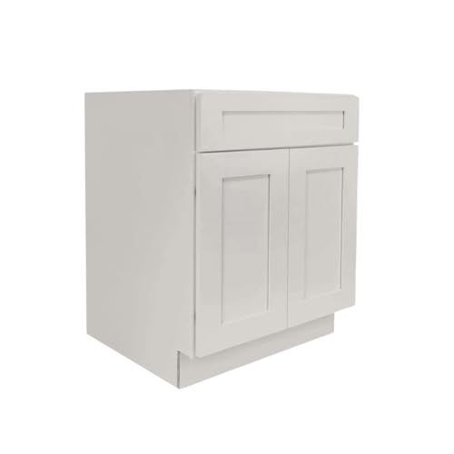 Ready To Ship Cabinets SB30 Double Door Bathroom Vanity Sink Cabinet, Under Sink Organizers and Storage Cabinet Organizer with False Drawer, 30W x 34.5H x 24D inch